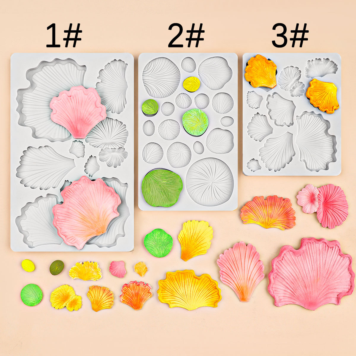 Molde de silicona de hongo hongo molde de chocolate de pastel de fondant de hongo