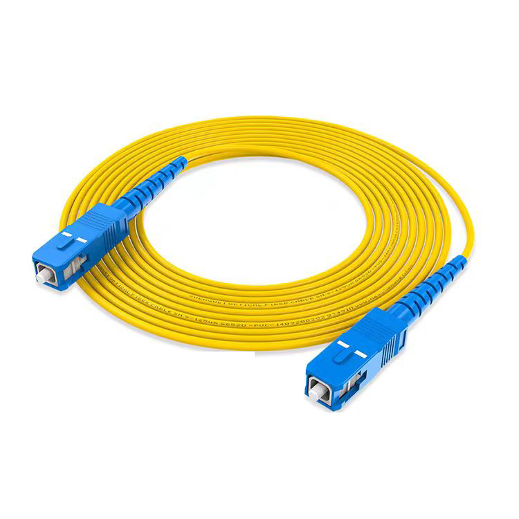 蓝光光纤跳线 SC-SC 双芯电信级 光纤跳线通信