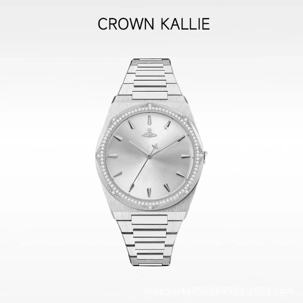 Crown Kallie [White Moonlight] Empress of the West Same Style Joint Limited Fully Automatic Women's Watch Ck8131
