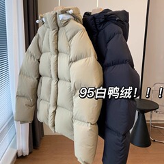 95白鴨の毛巨大保温高品質カプセルダウンジャケット保温帽子付き厚いパン服冬女403937