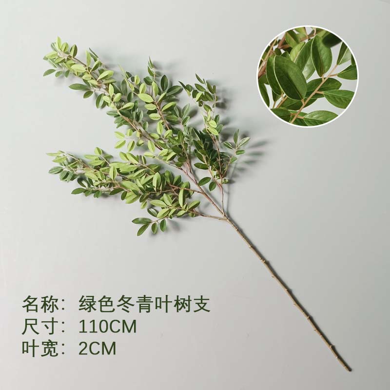 Artificial japonés borracho madera campana hoja árbol artificial sola gran rama planta verde planta maceta recepción ventana Decoración