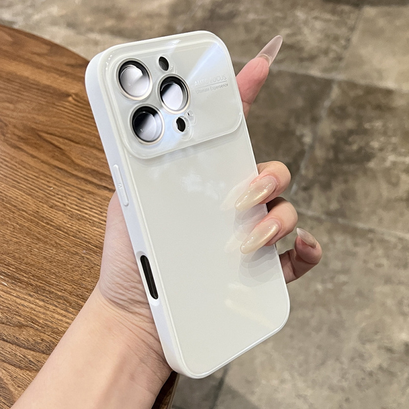 大视窗钢化玻璃适用iphone17promax苹果15软硅胶边框14防摔保护套|undefined