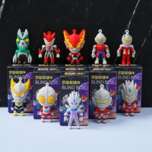 厂家直销24盒奥特曼钥匙扣盲盒儿童生日礼物挂件批发