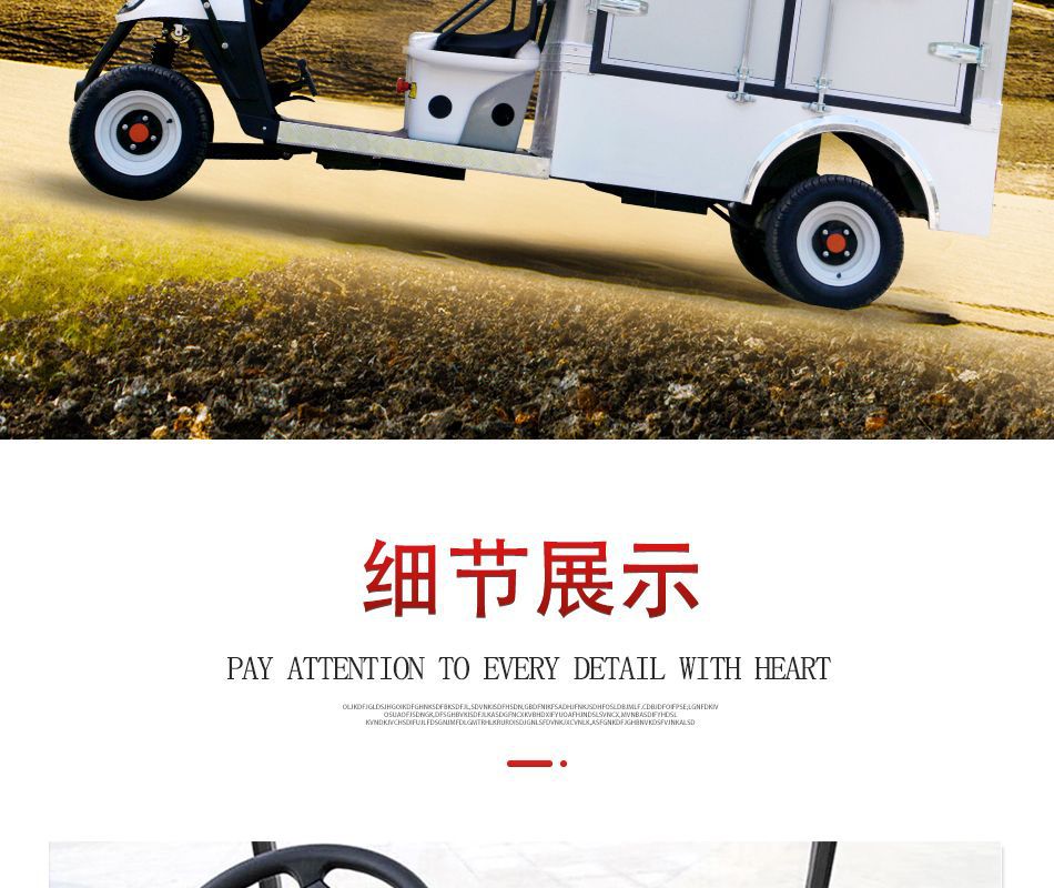 Electric Cargo Vans, Golf Carts, Factory Warehouses, Canteen Delivery Vehicles, Foreign Trade Export Golf Box Vehicles