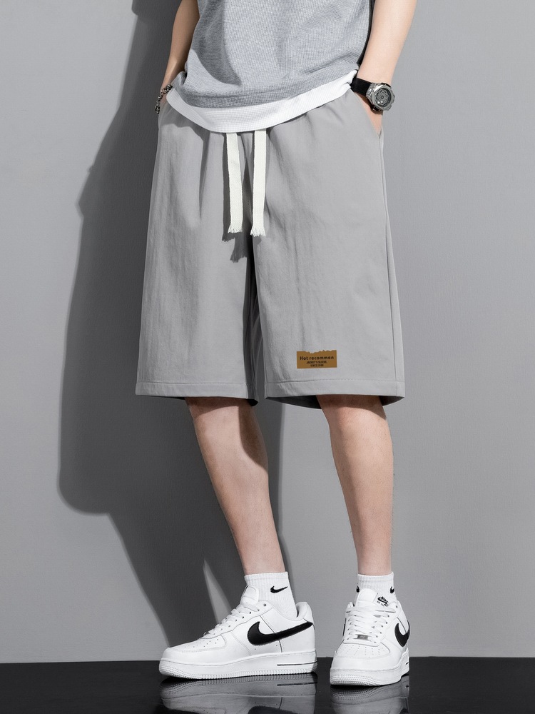 Pantalones Cortos Deportivos Estampados para Hombre de Poliéster para Verano