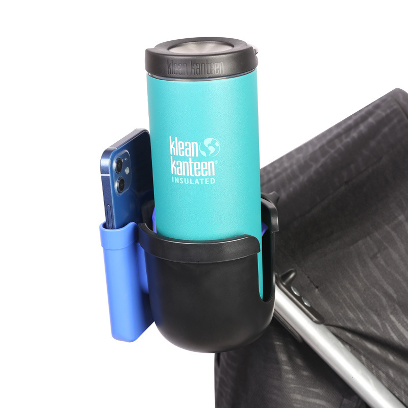 婴儿车杯架手机架二合一通用放水杯托推车奶瓶水壶饮料多功能配件