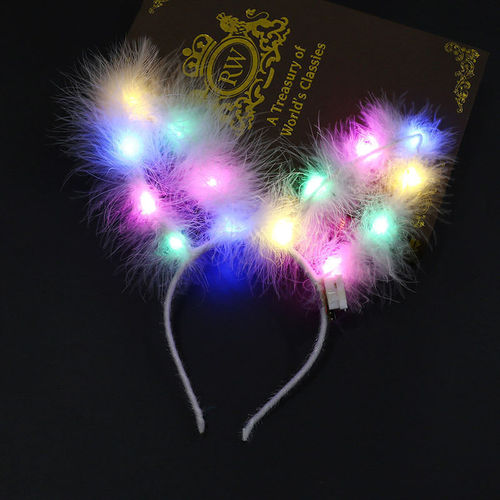 led luminous gold garland tourist attraction scan code flashing headwear night market toy wholesale