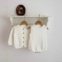 25秋季儿童毛衣夹克背心ins中小童针织开胸小外套小童包屁毛衣