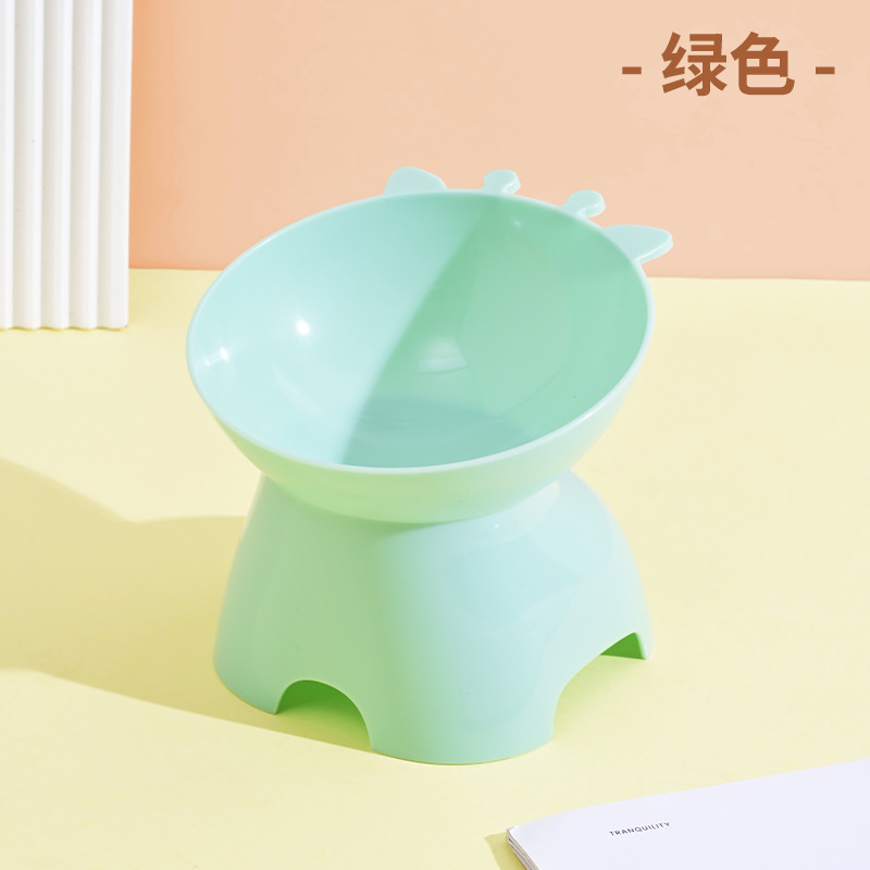 고양이 밥그릇-녹색