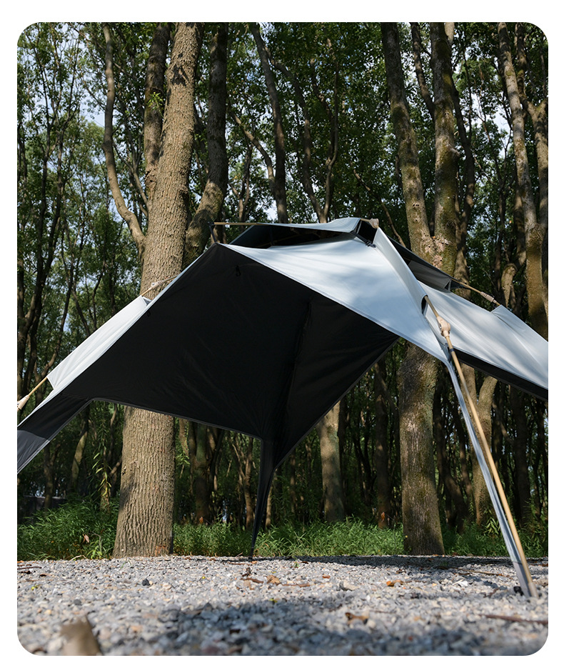 Explorer Tent Sun Protection and Rainproof Automatic Outdoor Folding Portable Double-Layer Canopy Camping Overnight Camping Equipment