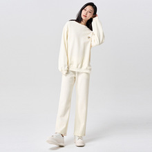 孕妇装春秋长袖套头卫衣女2022新款加绒加厚大码宽松外穿上衣春装