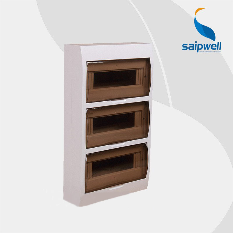 直销36位明装家用配电箱三层照明开关箱 塑料防尘箱305*473*100mm