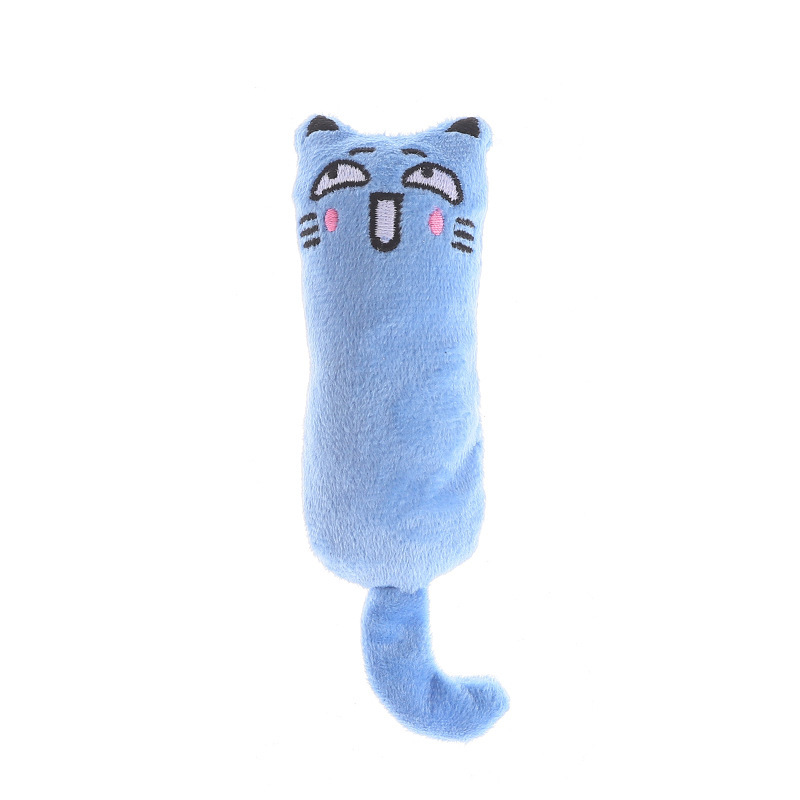 파란색 이모티콘 고양이