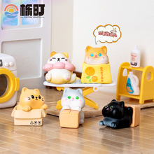 微景观摆件装饰树脂工艺品桌面小摆件卡通公仔车载纸箱小猫咪摆件