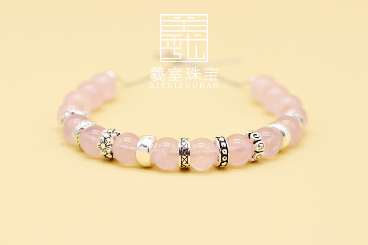 S925 sterling silver beads Thai Silver old ring plum blossom snake bone pattern closed ring spacer DIY silver jewelry accessories