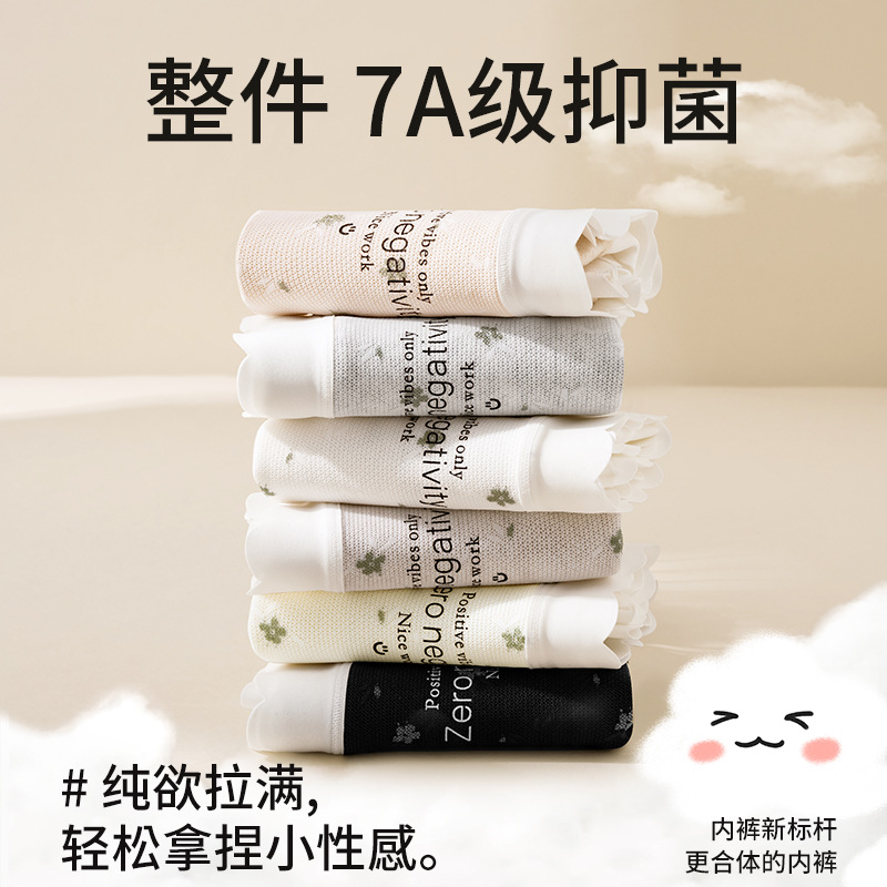 Artesanía de bordado francés Algodón puro cómodo encaje agradable para la piel entrepierna de algodón suave y transpirable entrepierna antibacteriana de grado 7A ropa interior de mujer