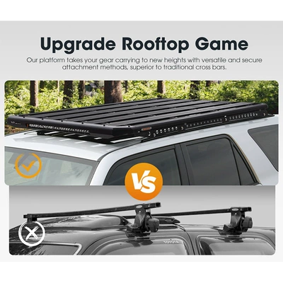 Roof rack with 28 inch LED single