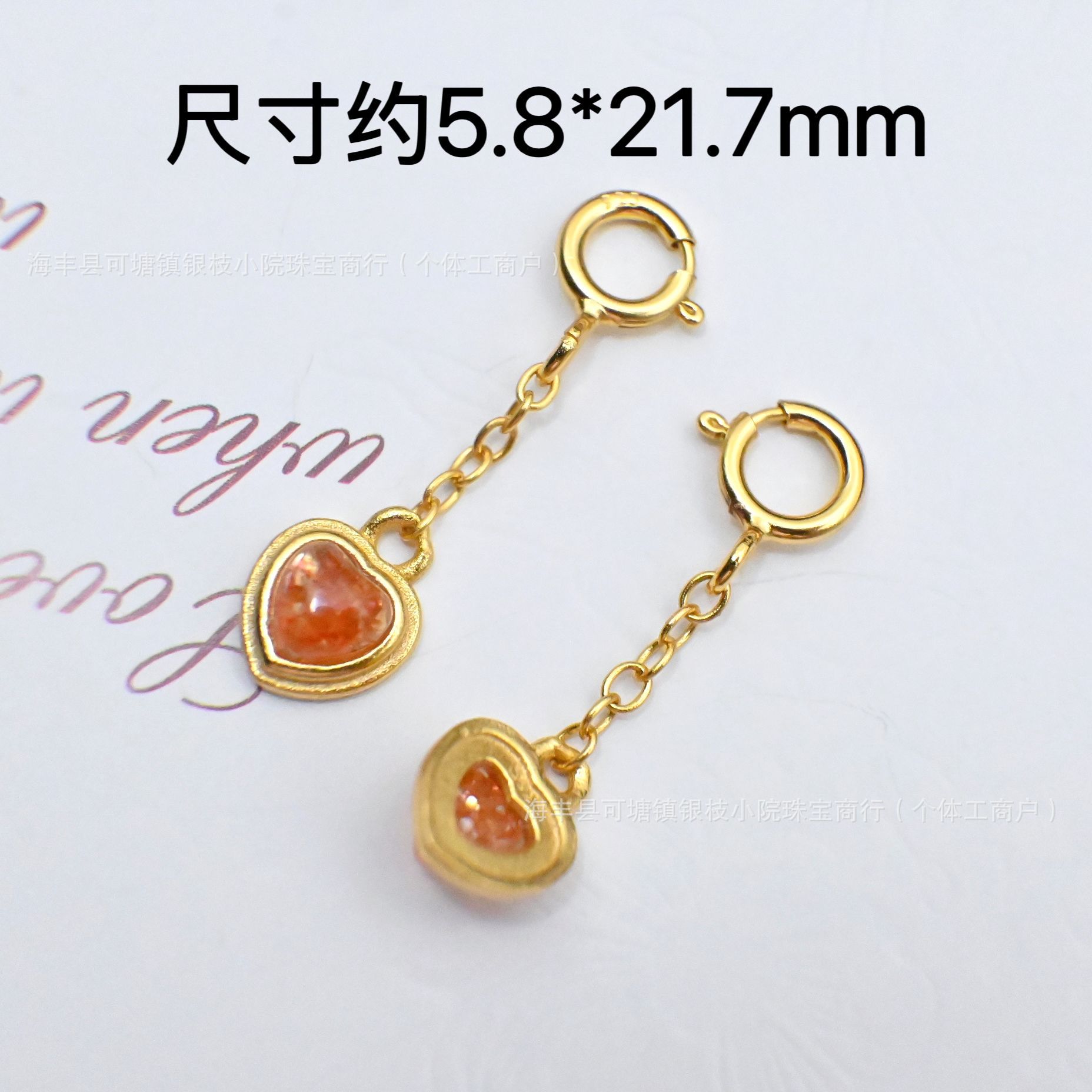 Manufacturer Wholesale S925 Silver Inlaid Natural Gold Sunstone Crystal DIY Through-Hole Accessories Spacer Bead Pendant Bracelet Material