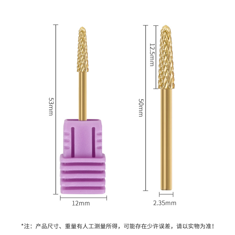 Venta caliente transfronteriza semi-pasta de uñas cabeza de molienda especial tratamiento previo Eliminación de la piel muerta pieza de clavo borde pegamento residual