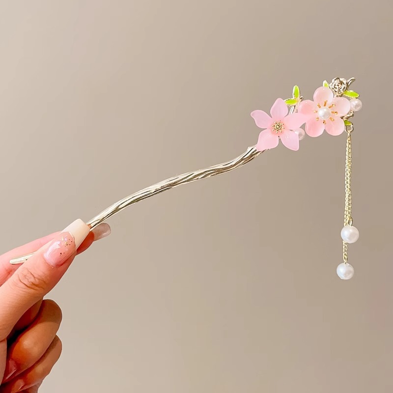 Estilo nacional nuevo estilo chino horquilla estilo antiguo sentido de alto nivel femenino 2025 nuevo estilo horquilla borla temperamento escalón horquilla tocado