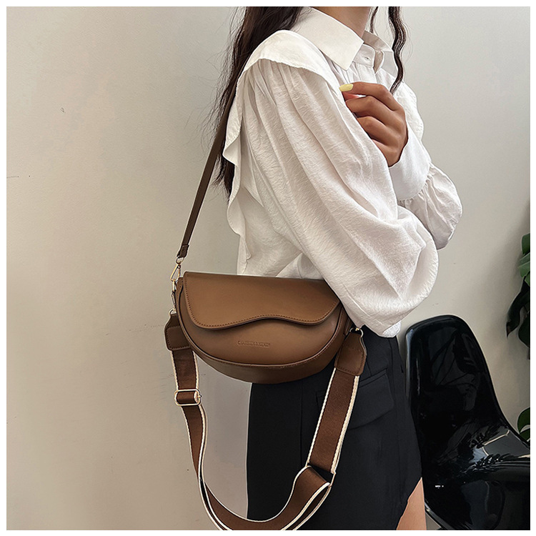 Fashion Bag Women's 2025 New Vintage Women's Bag Saddle Bag Niche Popular All-match Shoulder Bag Crossbody Bag