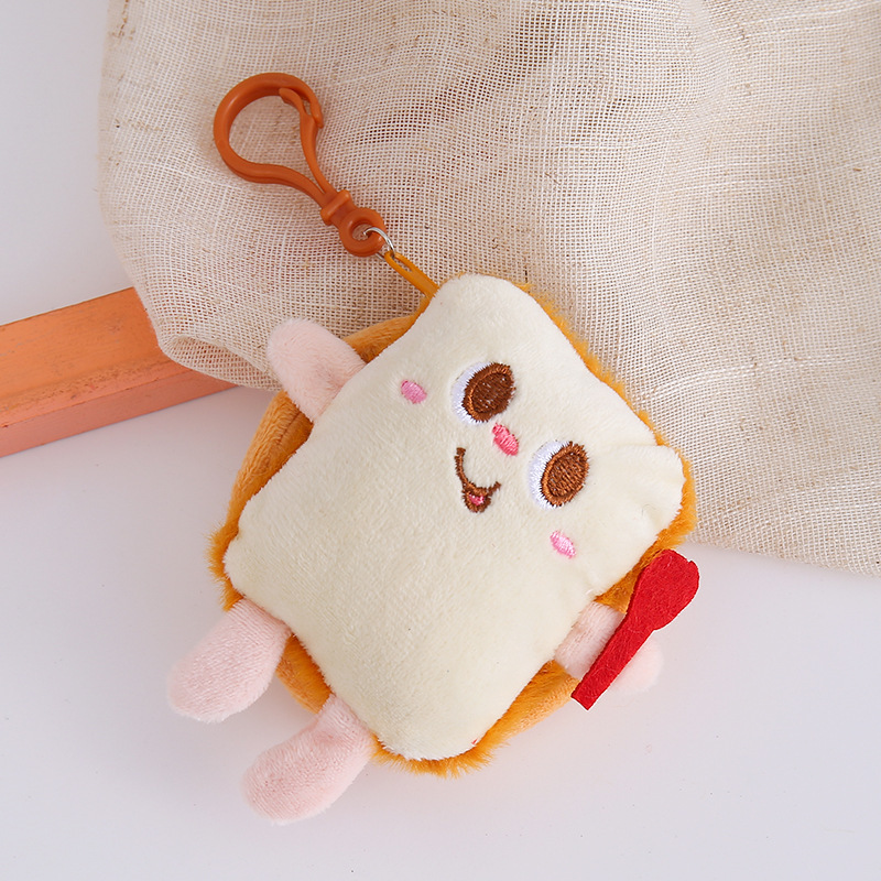 Monedero de hamburguesa de felpa, pequeño libro rojo, el mismo estilo, bolsa de auriculares de juguete Kapibala, muñeca de la serie de dibujos animados, dinero personalizado