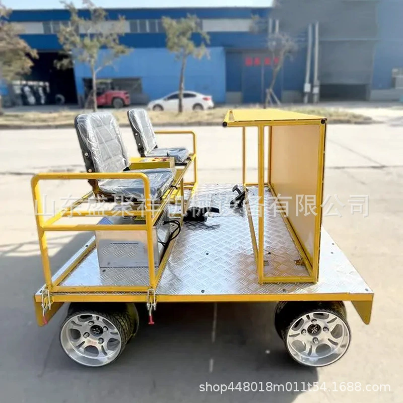 Железнодорожный транспортный автомобиль для строительства тоннелей, литиевый аккумуляторный электрический транспортный плоский автомобиль, автомобиль для перевозки и проверки грузов