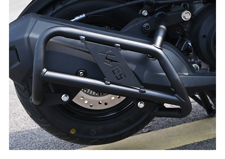 Suitable for Gwangyang Ks125 Crash Guard, Front and Rear Exhaust Pipe Bumper, Motorcycle Surround Modification, Protective Windshield