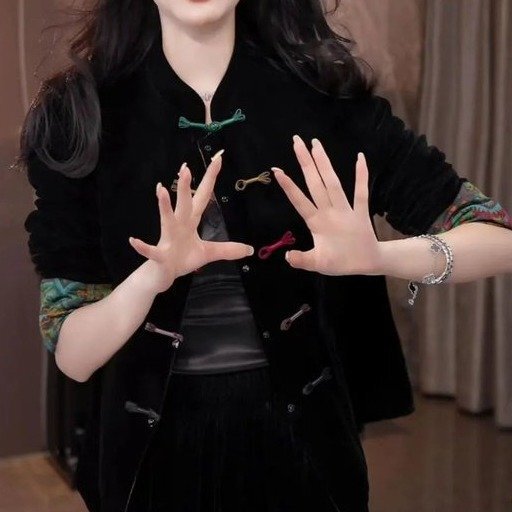 一件代发直播爆款2025秋季新款时尚新中式国风双面穿长袖短外套女|undefined