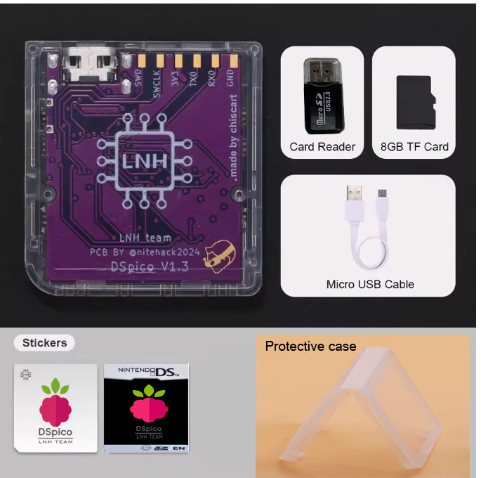 Transparent+8G+card reader