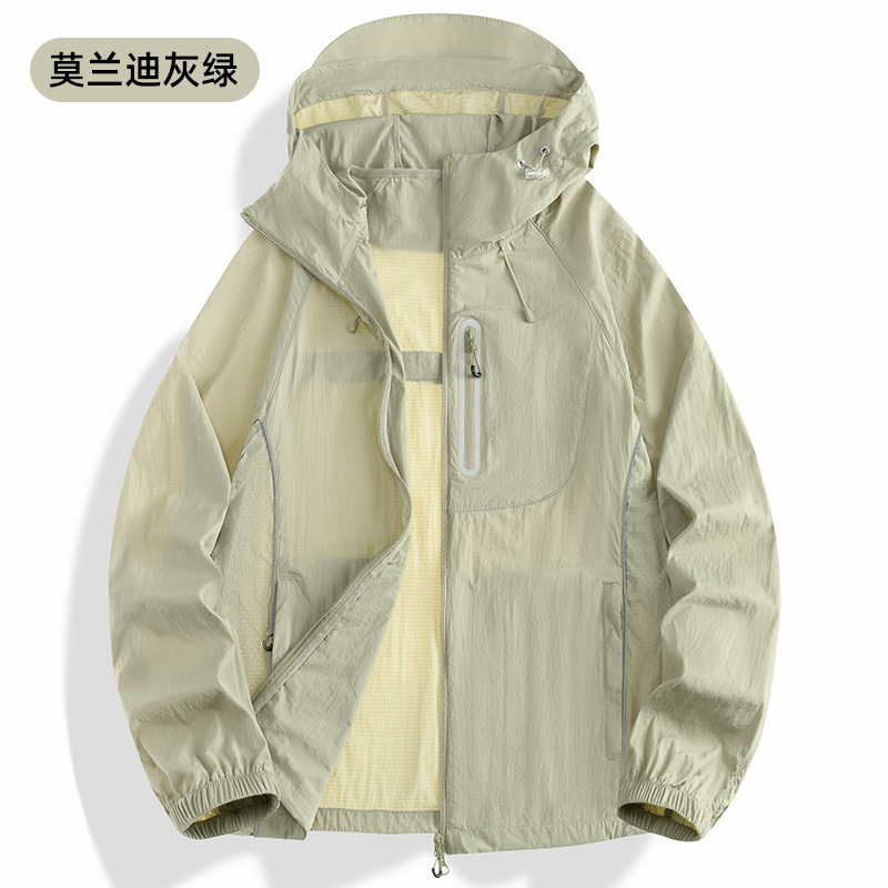 Ropa de protección solar de montaña para mujer UPF100 ropa de piel de almacenamiento ligera para exteriores, gasa original, ropa de protección solar transpirable fresca para hombres