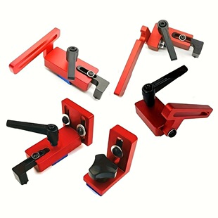 Woodworking T-shaped track limiter aluminum alloy miter track stop block saw table sliding bracket chute stopper