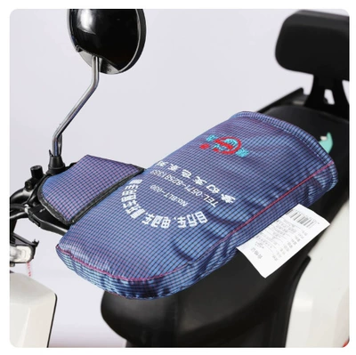 covers, windproof, waterproof, warm gloves – Handlehold cover - tyrannosaurus-030-thumb-type-for-scooters-and-electric-vehicles-navy-blue