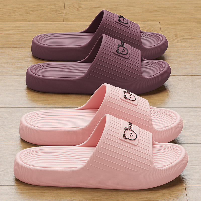 Feeling Slippers Women's Summer Outdoor Wear Indoor Home Bathroom Bathing Slippers Non-slip Men's Slippers Wholesale