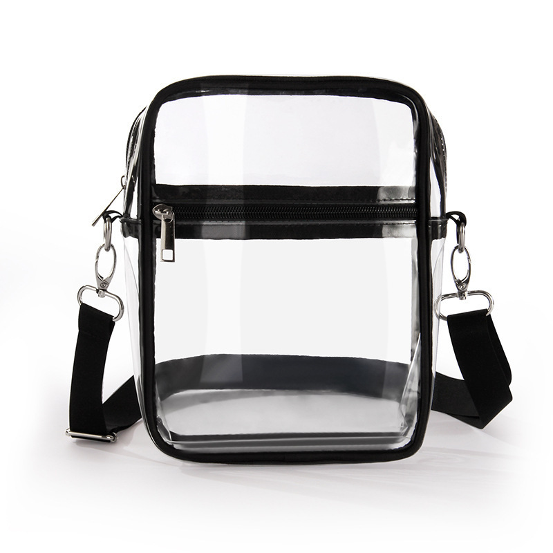 PVC Transparent Mobile Phone Crossbody Bag Multifunctional Women's Adjustable Shoulder Bag Sports Fitness Mobile Phone Storage Bag