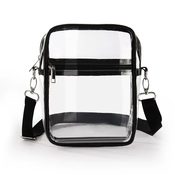 PVC Transparent Mobile Phone Crossbody Bag Multifunctional Women's Adjustable Shoulder Bag Sports Fitness Mobile Phone Storage Bag