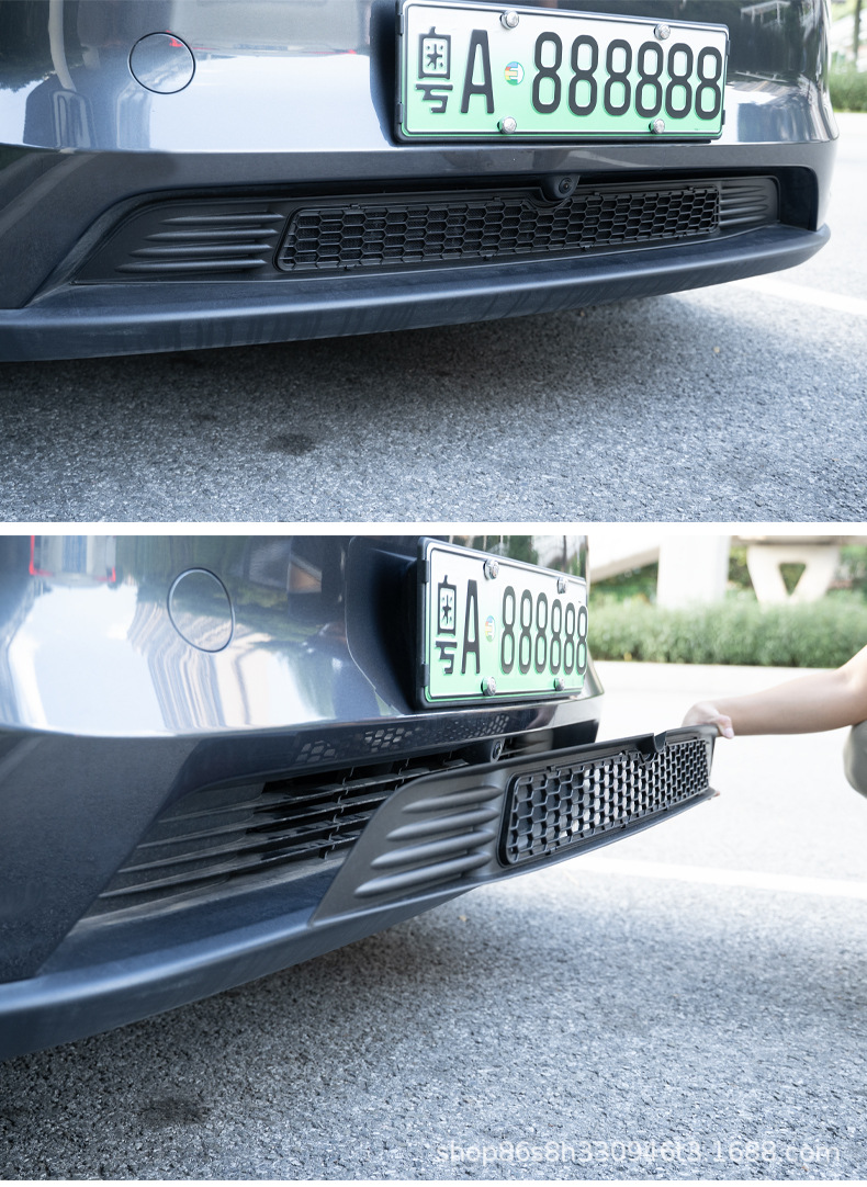 Suitable for Tesla Model Y, New 3/Yl Insect-Proof Net, Air Inlet and Outlet Grille Protective Accessories, Detachable and Modular