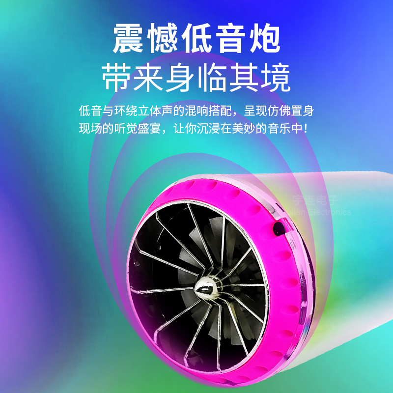 Factory-provided with simulator exhaust pipe motorcycle speakers electric bike Bluetooth subwoofers electric vehicle colored speakers