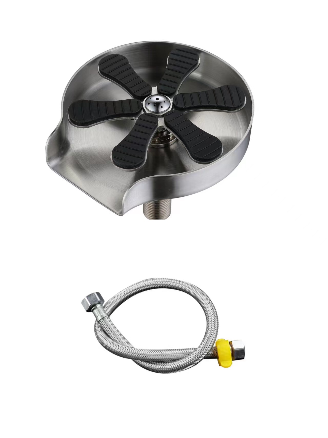 Cross-border bar counter sink stainless steel cup washer, high-pressure press-type automatic cup rinser, rotary cleaner undefined