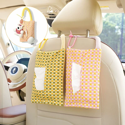 Car tissue box/set — Cream Style Car Tissue Box