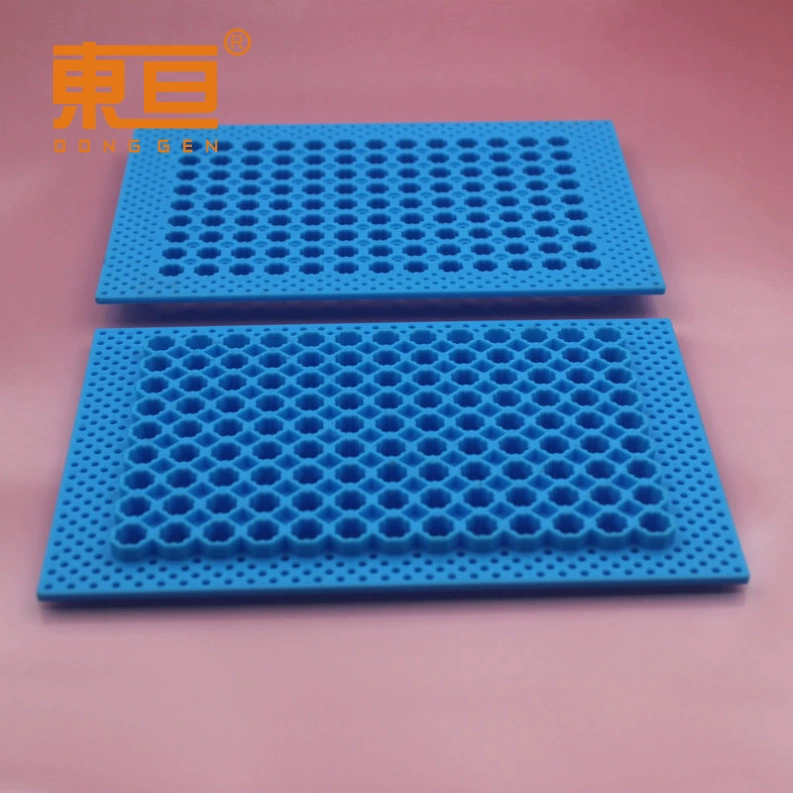 110160 синяя 117 плита с восьмиугольными отверстиями 9*13 восьмиугольная плита увеличенная восьмиугольная прямоугольная плита небольшие производственные детали