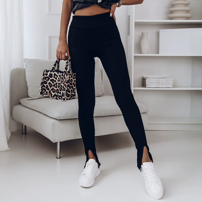  leggings 时颖, осенние однотонные брюки, европейский стиль, (跨境贸易), обтягивающие