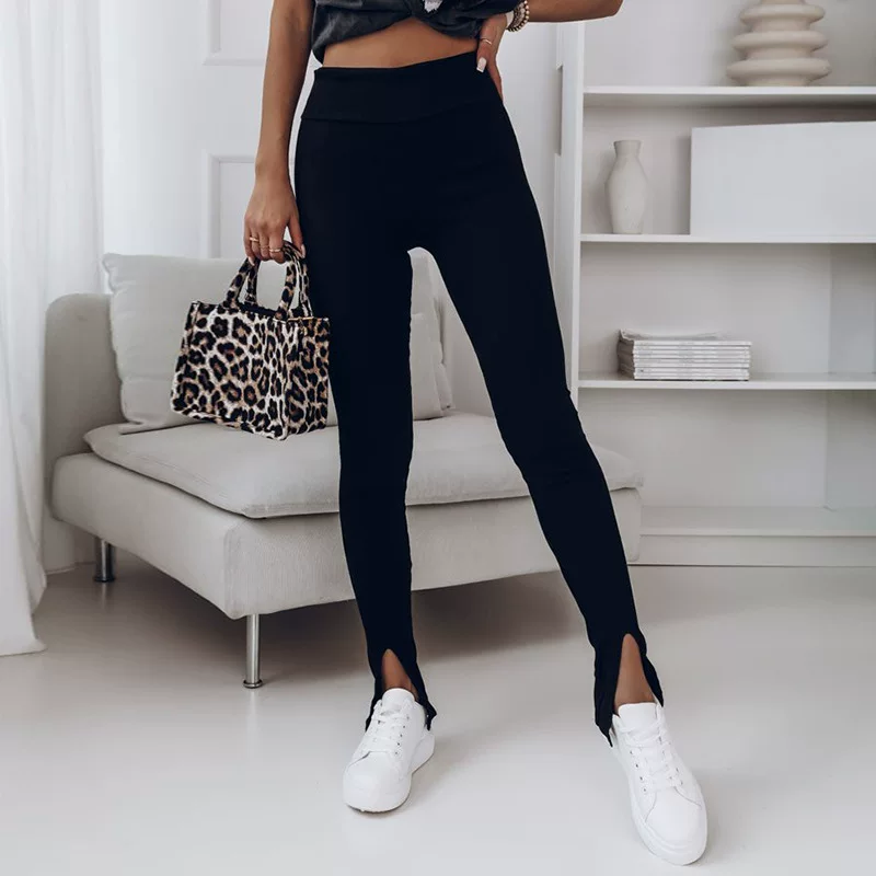  leggings 时颖, осенние однотонные брюки, европейский стиль, (跨境贸易), обтягивающие