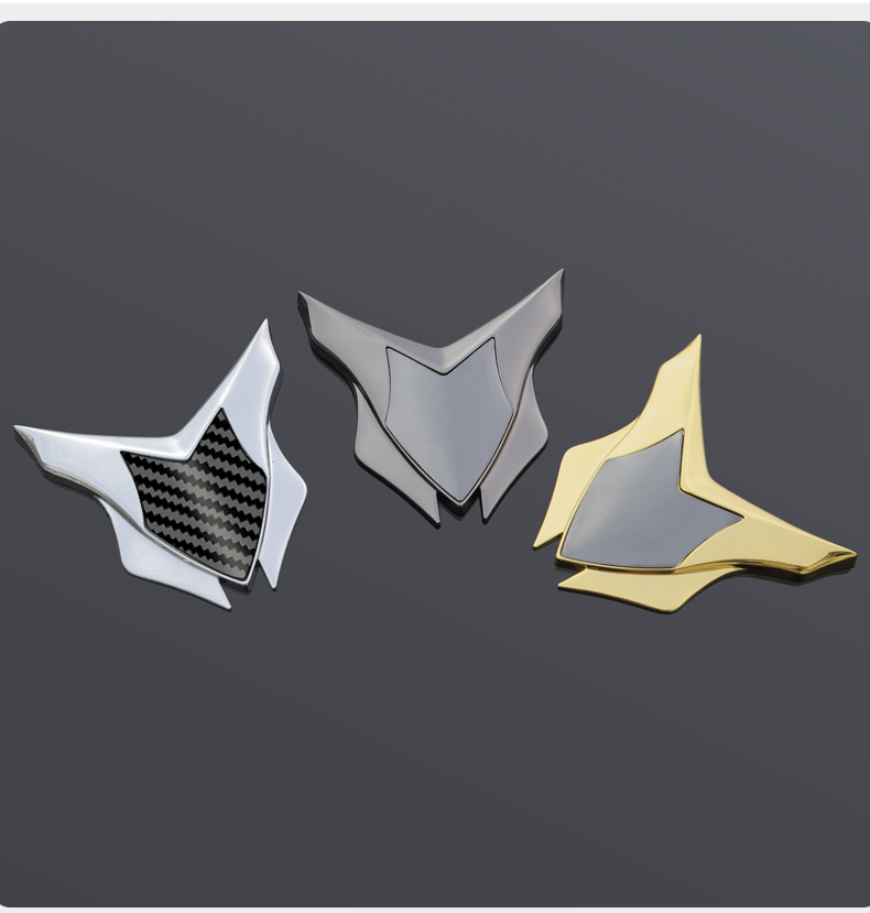 Logo Pattern Design for Cars, Motorcycles, Electric Vehicles, Personalized Modification Decoration Stickers, Zinc Alloy, Stainless Steel Metal