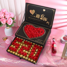 创意天鹅手提双层礼盒爱心巧克力520包装费列罗友礼物盒厂家批发