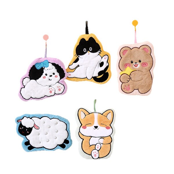 Children's towel with animals