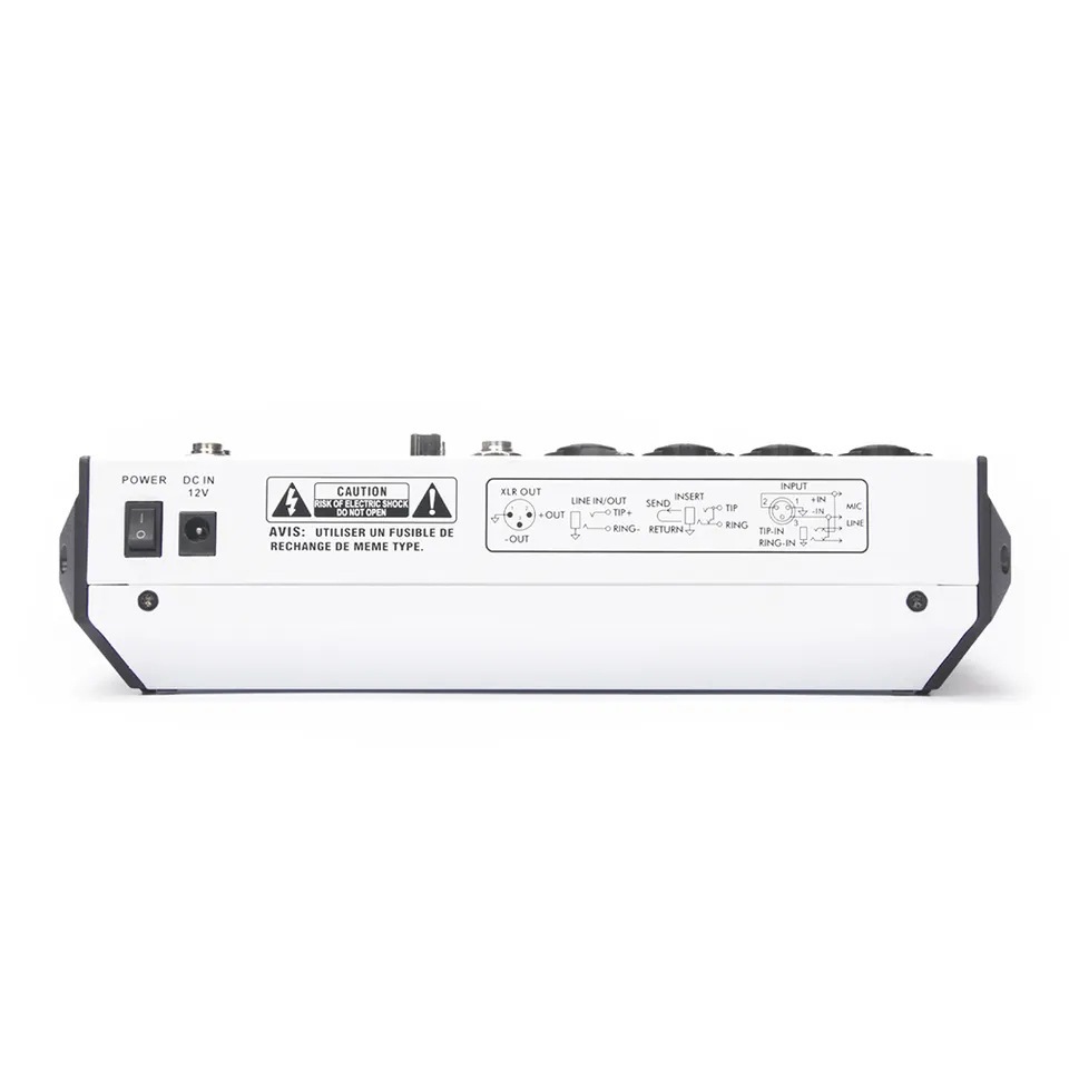 Mezclador de audio de 8 canales consola de mezcla Controlador de DJ mezclador de consola de audio incorporado 99 DSP