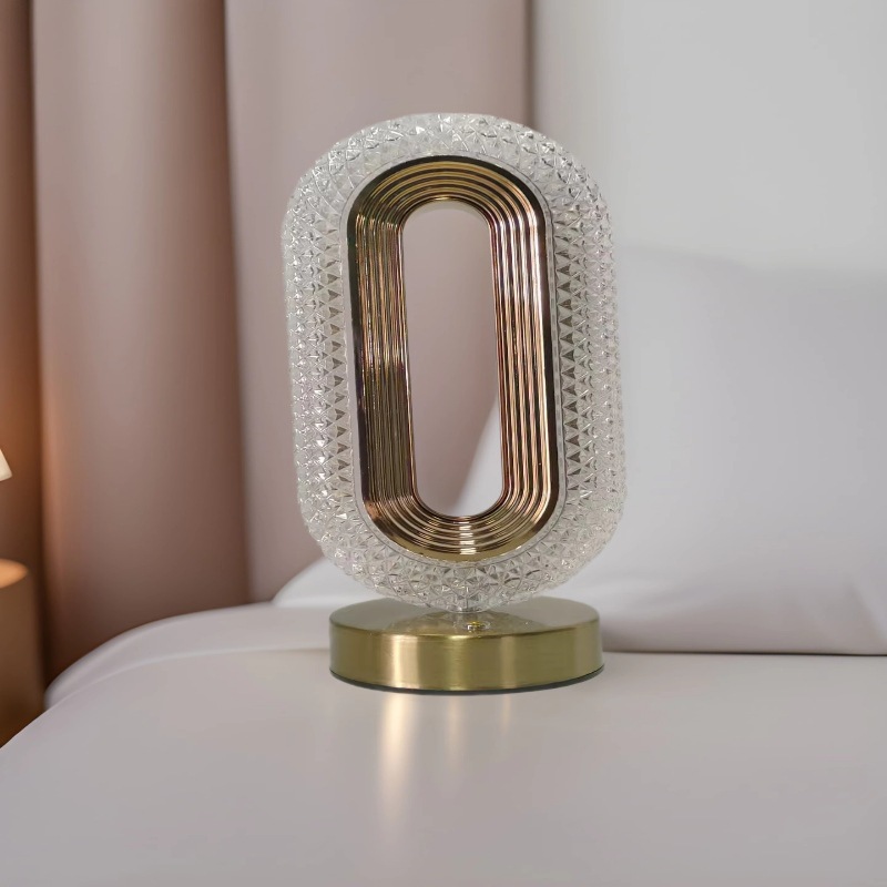 Personalidad creativa Soy lámpara de noche decoración de la sala de estar lámpara de mesa moderna estilo ins luz de noche de cristal creativa de alto valor