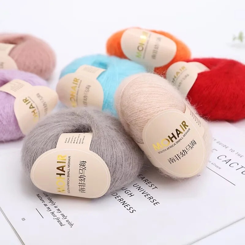 South Africa super young mohair wool hand-woven shawl cashmere wiring long wool fine wool ball