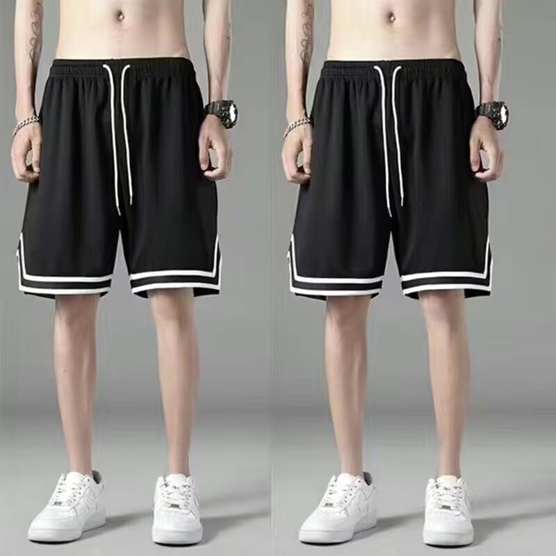 Men's Summer Basketball Shorts Sports Pants Ice Silk Thin Quick-Dry Casual Cheap Large Size Five-Point Pants Wholesale